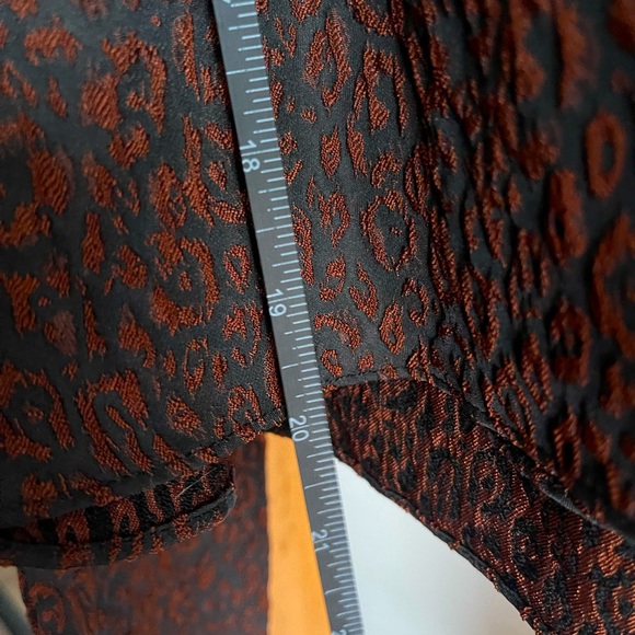 Hutch SZ S Leopard Jacquard Puff Sleeve Blouse! - Picture 9 of 13